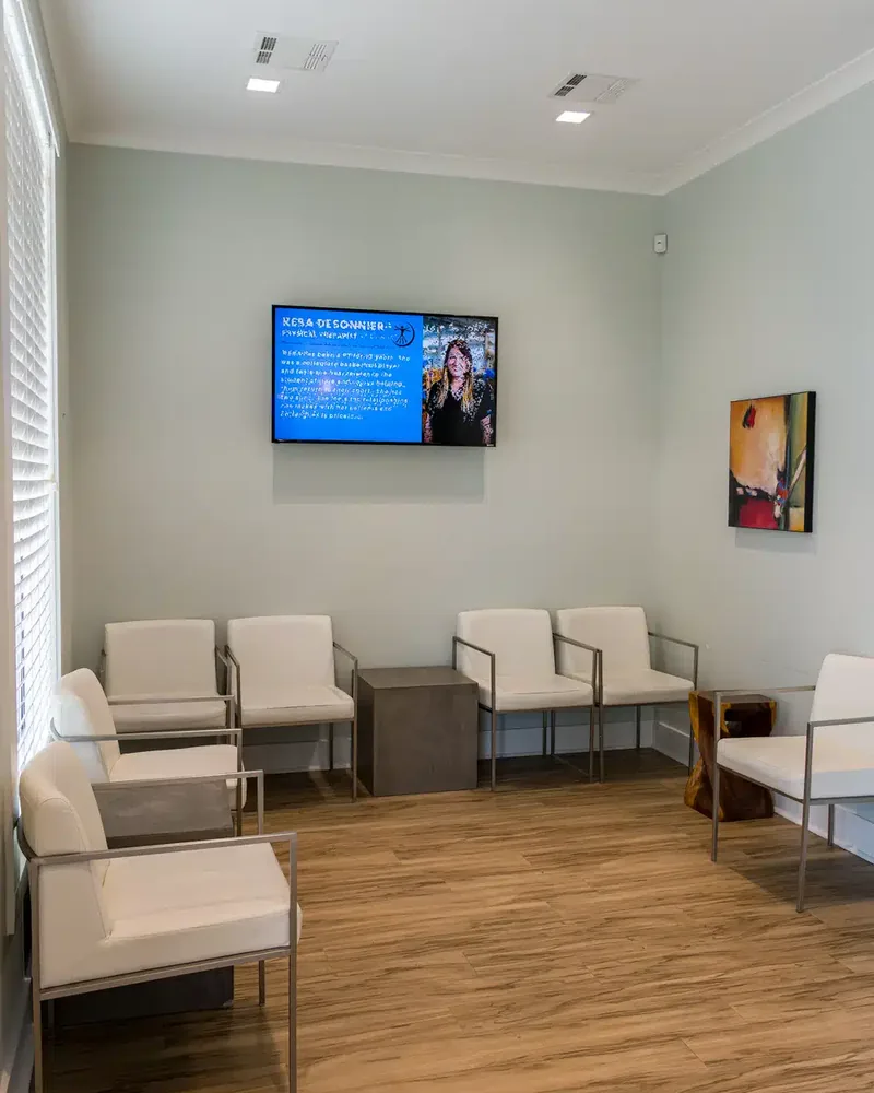 Therapist building a personalized treatment plan with a patient